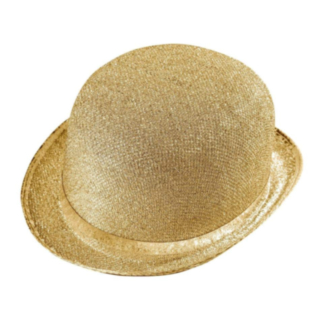Gull glitrende bowlerhatt
