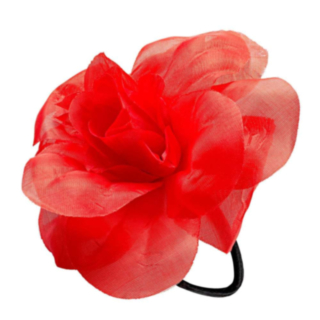 Blomst Hårelastikk Rød
