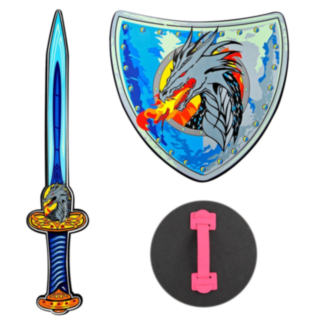 Dragevikingsverd og skjold