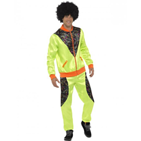 80-talls Neongrønn Treningsdress Kostyme