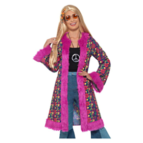 60-talls Hippiejakke Rosa