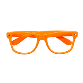 Neonbriller Oransje
