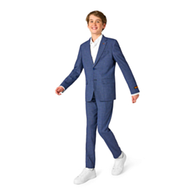 OppoSuits Daily® Checked Navy Ungdom Dress