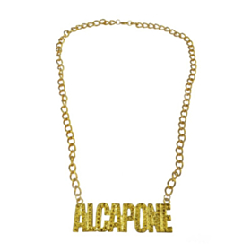 Al Capone Gangster Halskjede Gull