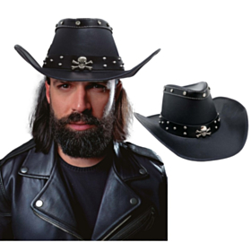 Hodeskalle Cowboyhatt Svart