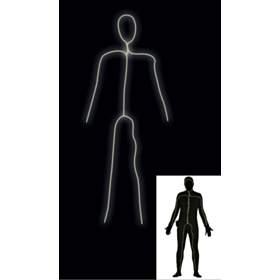Selvlysende Stick Man