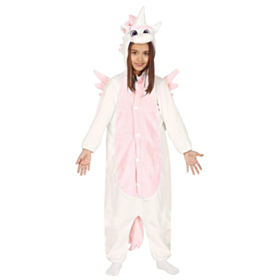 Enhjørning Lyserosa Onesie Barnekostyme