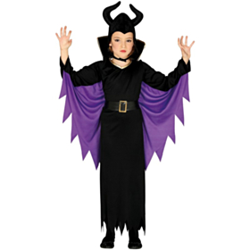 Maleficent Barnekostyme Lilla og Svart