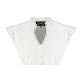 Dirndl Bluse med Vinger Hvit