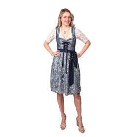 Dirndl Amelia Grå og Blå