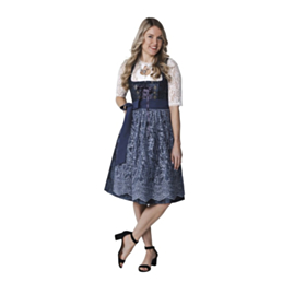 Dirndl Jacquard Glitrende Blå