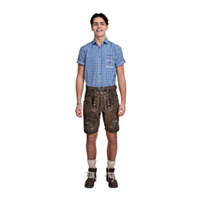Kort Lederhosen Antikkbrun