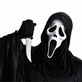 Skrik® Maske & Kniv Sett