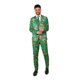 Suitmeister® Shiny Christmas Lights Dress Grønn