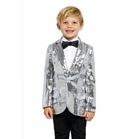 Suitmeister® Silver Sparkle Barneblazer