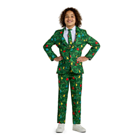 Suitmeister® Shiny Christmas Lights Barnedress Grønn