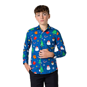 Opposuits® Festivity Blue Tenåring Skjorte