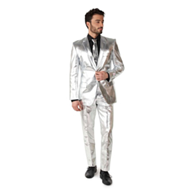 Opposuits® Shiny Silver Jakkesett