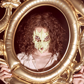 Selvlysende hodeskalle Maske Grønn