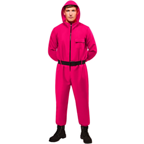 Squid Game® Vakt Kostyme Rosa