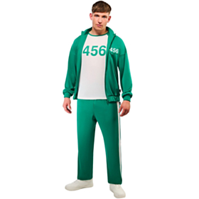 Squid Game® Spiller 456 Deluxe Kostyme Grønn