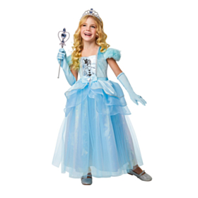 Prinsesse Barnekostyme Blå