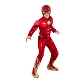 Flash® Metallisk Deluxe Barnekostyme