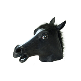 Hest Maske Svart