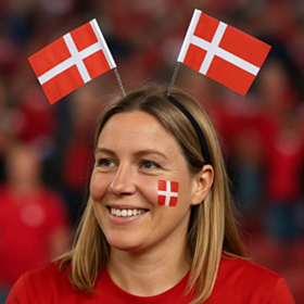 Dansk Dannebrog Flagg Hårbøyle
