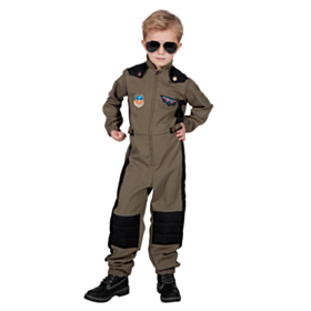 Tøff Pilot Barnekostyme