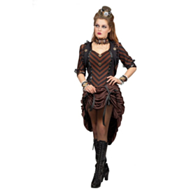Steampunk Viktoriansk Kjole Kostyme