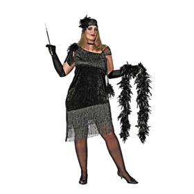 Charlestonkjole Plus Size Svart