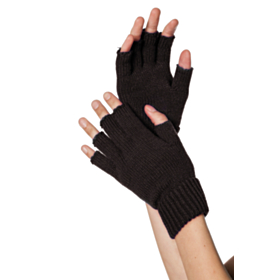 Fingerløse Handsker Sort