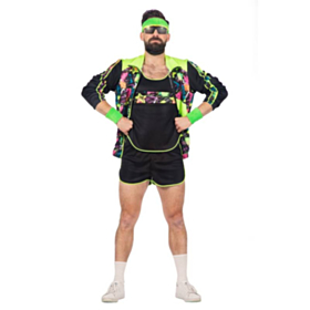 Aerobic Kostyme Neongrønn