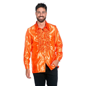 Disco Volanger Skjorte Neonoransje
