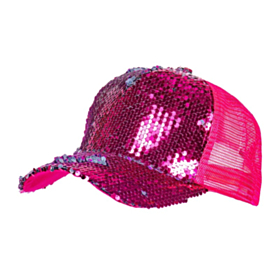Paljett Caps Rosa