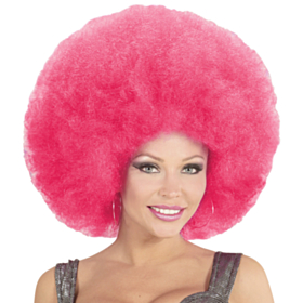Gigantisk Afroparykk Rosa