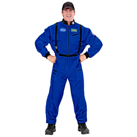 Blå Astronaut Kostyme