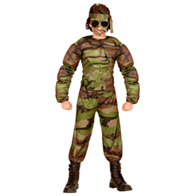 Soldat Muskuløs Barnekostyme