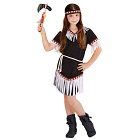 Indianer Krigerprinsesse Barnekostyme