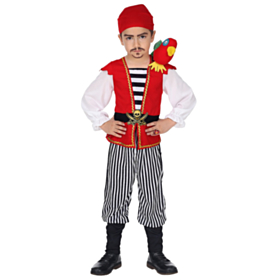 Klassisk Piratkaptein Barnekostyme