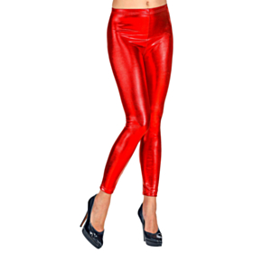 Leggings Metallisk Rød