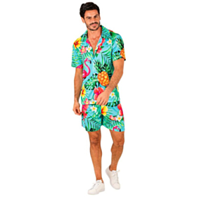 Tropisk Flamingo Hawaiisett