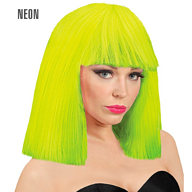 Neon Showgirl Parykk Gul