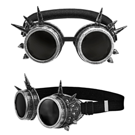 Steampunk Briller Sølv