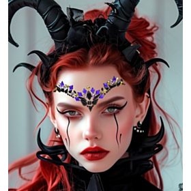 Malefica Ansigtssmykker Lilla