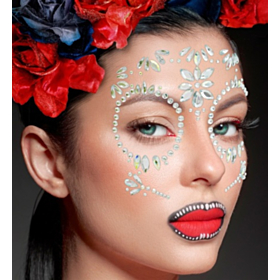 Dia de los Muertos Ansigtskrystaller Diamant