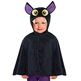 Flaggermus Plysj Poncho Barnekostyme