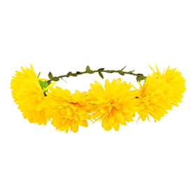 Solblomst Hårbånd Gul