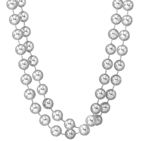 Gangster Bling Perlekjeder Sølv